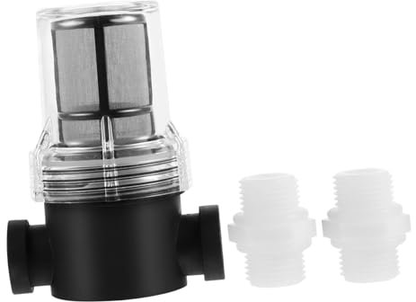 Wasserfilter Inline Sieb Schwarz 80 Mesh mit 1/2 Zoll Anschluss