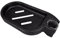 Clip-on Shower Rail Soap Holder, Compatible with 22mm Pole, ABS Dish for Shower, 360° Adjustable Chrome Tray for Kitchen Bathroom Sink (Black)