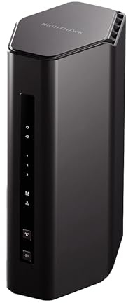 NETGEAR Nighthawk Dual-Band WiFi 7 Router (RS140) - Router Only, BE5000 Wireless Speed (up to 5.0 Gbps) - Covers up to 2,250 sq. ft., 80 Devices - 2.5 Gig Internet Port – Free Expert Help