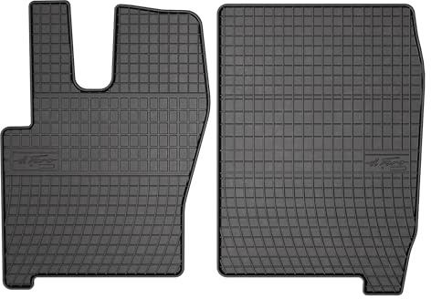 IMJ-Global Gummi-Autofußmatten elToro passgenau kompatibel mit Iveco Eurocargo II 2002-2008, komplettes Set Autofußmatten zur Verbesserung von Optik und Sportlichkeit