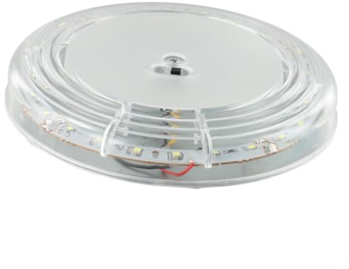 SUPAREE 12V LED Deckenleuchte für wohnmobil Dimmbar 3 Farbtemperaturen Innenbeleuchtung Camping Bus Boot Weiß Kunststoff 155mm