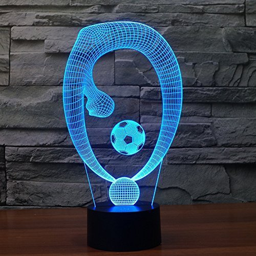 HPBN8 Ltd 3D Jiu Jitsu Illusions LED Lampen Tolle 7 Farbwechsel Acryl berühren Tabelle Schreibtisch-Nacht licht mit USB-Kabel für Kinder Schlafzimmer Geburtstagsgeschenke Geschenk.