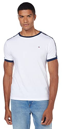 Tommy Hilfiger Men's Rn Tee Ss Um0um00562 T-shirt, White (White), S