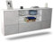 Dekati Sideboard Sterling Heights hängend (180x77x35cm) Korpus Weiss matt - Front Beton Optik - Push to Open