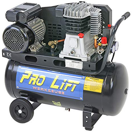 Pro-Lift-Werkzeuge Kompressor 2,2kW Luftkompressor Reifenfüller 8 bar 230 V Abgabemenge 170 l/min Werkstattkompressor Druckluftkessel 50 l