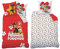 BERONAGE Paw Patrol Kinder-Bettwäsche Trio Rot 135 x 200 + 80 x 80 100% Baumwolle Linon Renforcé Chase Marshall Rocky Zuma Rubble Ryder Hunde Bettzeug Bettbezug deutsche Größe mit Reißverschluss