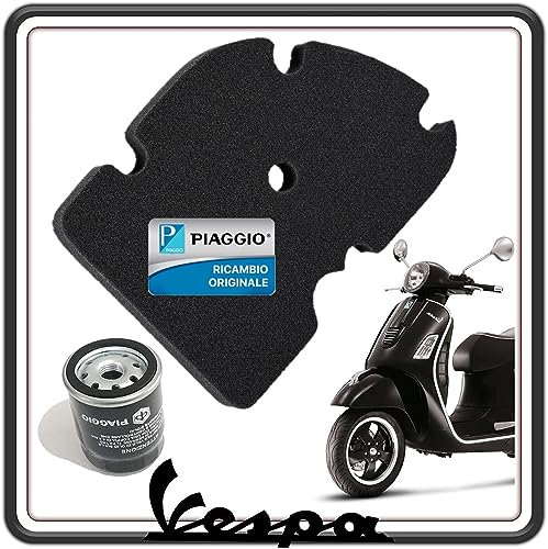 Kit Filtro Aria e Olio Piaggio Vespa GTS - X8 X9 - MP3 125 250 300 Originale