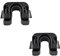 CANTONDZ 2 Set Clip per mensola per pacchi nero Clip per ripiano pacchi plastica Staffe di fissaggio per bagagli posteriori 1539663 Compatibile con Ford Nissan Fiesta y B-Max