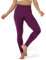 LAPASA Damen Sport Leggings Lange Yogahose hoher Bund Yoga Pants Push Up High Waist L01A Burgund XL