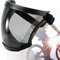 XAEIOW Face Shield, Gesichtsschutz mit klarem Polycarbonat Visier und Anti-Beschlag zum Schutz von Augen, Nase, Mund, Anti-Sand und Anti-Splash Kopfbedeckung (Schwarzgrau)