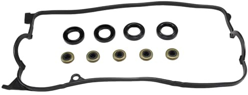 AUCERAMIC VS50606R Valve Cover Gasket Set Kit Fit for 2001-2005 Honda Civic EX HX GX DX LX 1.7L SOHC D17A1 D17A2 D17A6 D17A7