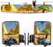 10L0L Golfwagen Seitenspiegel und Golf Cart Rückspiegel, universell für Yamaha Club Car DS Precedent EZGO TXT RXV, Extra Breite Panorama-Spiegel, Kombi-Packung