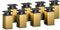 Sossai Höhenverstellbare Möbelfüße MFV1, 8er Set, goldfarben, Höhe 80 mm, 40 x 40 mm Vierkantprofil, für Regale und Schränke