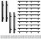 Bwintech 24 Piezas 150MM (96MM Agujero Central) Negro Mate Tirador Tirador Cocina T Bar Manijas, Acero Inoxidable, Ideal Para Gabinete, Cajón, Armario