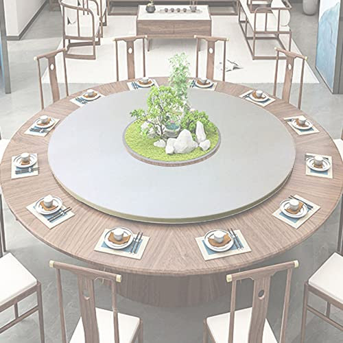 Plateau De Service Rotative Pour Table À Manger, 70/80/90cm Lazy Susan Plateau Tournante Rond, Table Tournante En Bois, Plateau Pivotant À Rotation, Roulement Silencieux ( Color : E , Size : 70cm-28in