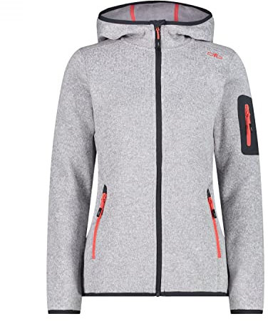 CMP Jacke 3h19826 Hooded Fleece 2XL, grau, 10