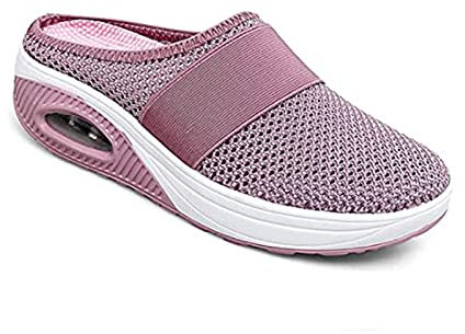ALMAK Zapatillas Informales con cojín de Aire, Sandalias de Malla Transpirable para Caminar, Zapatos ortopédicos para Mujer, Zuecos Informales Antideslizantes
