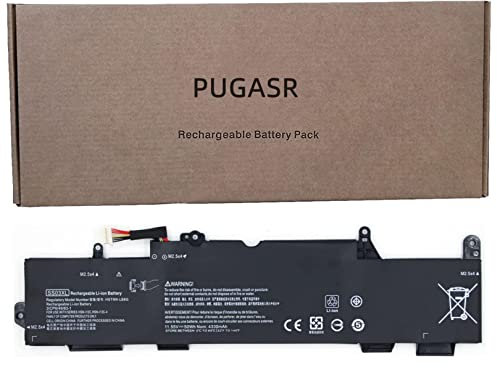 PUGASR SS03XL Laptop Battery for HP EliteBook 730 735 740 745 830 836 840 846 G5 EliteBook 735 745 830 840 G6 ZBook 14U G5 G6 Series HSTNN-LB8G 932823-1C1 933321-855 11.55V 50Wh