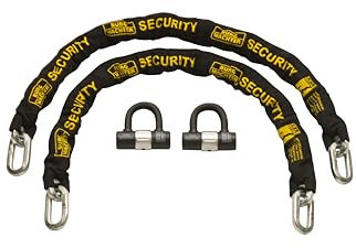 Burg-Wachter Sold Secure Diamond & Gold Kette 12 mm gleichschließend, Schwarz, 1 m