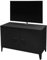 Urban Living Industriel Black Meuble TV en Metal 2 Portes 100X40XH53CM