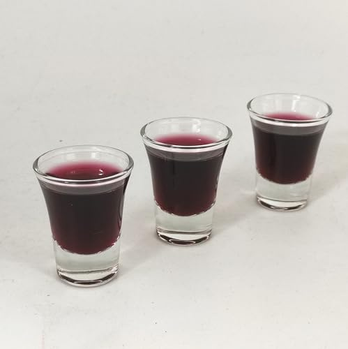 SruiSwei Glass Communion Cups Fits Standard Communion Trays,Box of 24 Count,1.5 High,10ML Glasses Communion Cup With Thick Base,Communion Glass Cups for Church Service,Glasses Communion