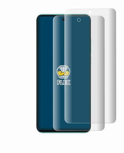 brotect Protection Film compatible with Motorola Edge 40 Neo | 2 Pack Clear Screen Protection Made in Germany 3D Curved Full-Cover Transparent Anti-Fingerprint Case-Friendly