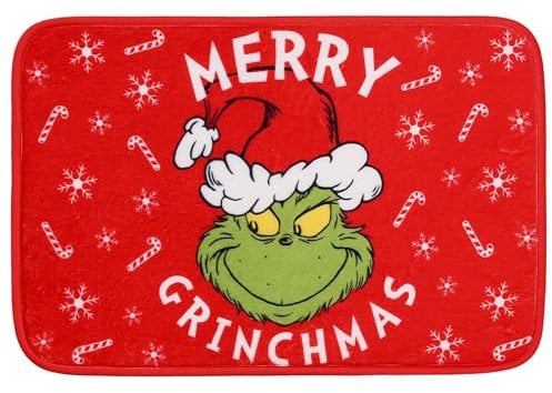 Grinch Badteppich Weihnachtsteppich 60x40 cm