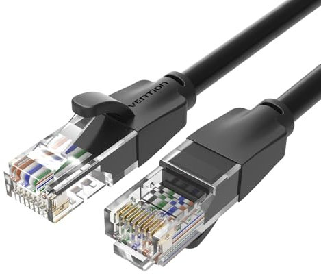 VENTION Cable de Red RJ45 UTP IBEBK Cat.6/ 8m/ Negro