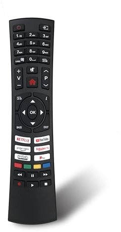 Replacement Remote Control RC4591P for Bush QLED Smart TV DLED32HD DLED32HDS DLED32HDSC DLED32HDSB DLED32HDSA DLED39HDS DLED55UHDHDRS DLED40FHDS DLED49FHDS ELED32FHDSDVD