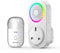 TECKNET Door Bells Wireless Cordless, Self Powered Wireless Doorbell with RGB Light, 60 Chimes & 5 Volume Levels, 300M/1000ft Wireless Range, IP65 Waterproof Plug Through Doorbell Chime Kits for Home