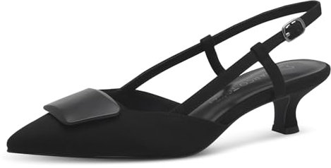MARCO TOZZI Damen Slingpumps Spitz Elegant, Schwarz (Black), 38 EU