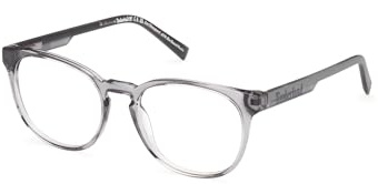 Timberland Brille mit Sehstärke für Unisex optional mit Sonnenbrillentönung oder Blaulichtfilter, Rund, gefertigt aus Plastik (inklusive Brillenetui)