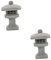 BESPORTBLE 2 Sätze Wen chang Tower Ornamente orientalische Pagodenskulpturen asiatische Pagodenstatue bonsai zubehör geburtstagsgeschenk Pagodengartenstatue Kleine Gartendekoration Plastik