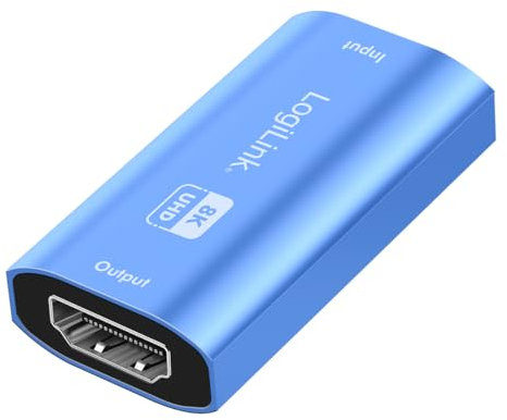 LogiLink HD0064 - HDMI-Repeater bis zu 20m in Ultra HD 8K/60 Hz, HDCP 2.3