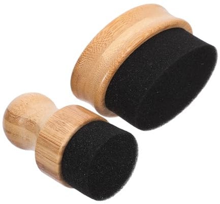 DOITOOL 2pcs Hard Wax Applicator for Bamboo Chopping Board Countertop Mineral Oil Brush Tool