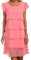 WVONIF Robe Femme Chic et Elegant Pas Cher Soldes Robes d'été sans Manches de Couleur Unie à Poche Enveloppante à col Rond Été Jupe de Plage Vintage Wedding Dress déguisement année 80 (Rose