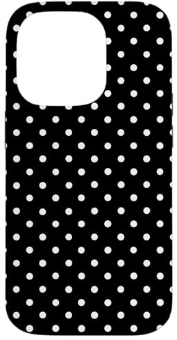 Polka Dot Pattern Black, White, For Women Girls Polka Dots Case for iPhone 14 Pro