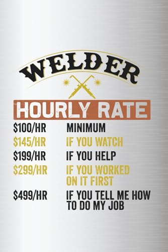 Welder Hourly Rate Notebook: A badass notebook for welders who work hot, write hotter.