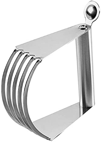 OFFSCH Stainless Steel Baking Dough Cutter and Flour Mixer Handle, Multipurpose Pastry Blender Tool for Home Kitchen Baking