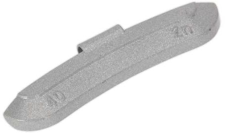 Sealey WWSH40 40G Wheel Weights Hammer-On Zinc for Steel Wheels - Pack of 50