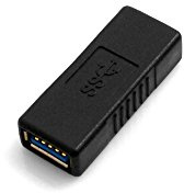 System-S USB A 3.0 Buchse auf USB A 3.0 Buchse Kabel Adapter Stecker Converter