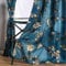 Taisier Home Lot de 2 Rideaux de Style Chinois à imprimé Artistique Bleu de Style Chinois pour Salon, Chambre à Coucher, Rideaux de Traitement de fenêtre à Motif personnalisé - 213 cm de Long