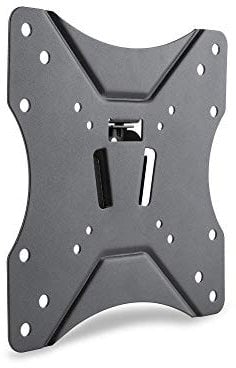 Kaorka 474400 - Soporte de Pared para TV Fijo de Acero para TV y monitores de Ordenador de 28-42 Pulgadas (71 cm - 106 cm), VESA Máx. 200x200, máx. 25Kg, Negro