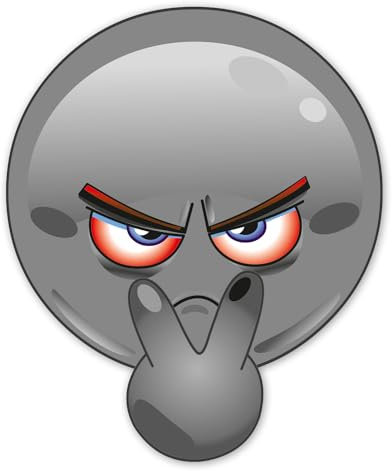 Smile-Aufkleber see you XXL I 100 cm - schwarz I Sticker lustig I Fun-Aufkleber für Motorhaube Wohnwagen LKW I wetterfest I kfz326