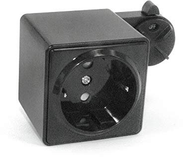 CLE Steckdose schwarz für Stromschiene Staff Erco Hoffmeister Eutrac SLV Lival UNIPRO 3 Ph Adapter