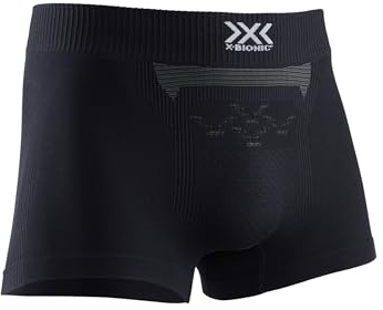 X-Bionic Energizer 4.0 Leichte Boxershorts Herren, Schwarz/Weiß, M | ThermoSyphon-Klimaregulierung, Geruchshemmung durch NODOR-Faser, Innerlap AirConditioning Zone für optimale Belüftung