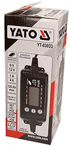Yato YT-83033 - Transformador eléctrico (6-12 V, 1/4 A)