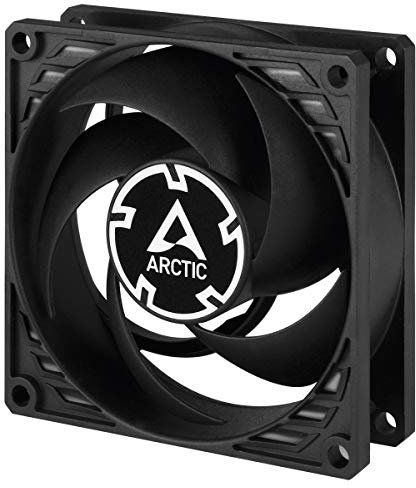 ARCTIC P8 Silent - PC Fan, 80mm Case Fan, Pressure-optimised, Very Quiet Motor, Computer, Fan Speed: 1600 RPM - Black