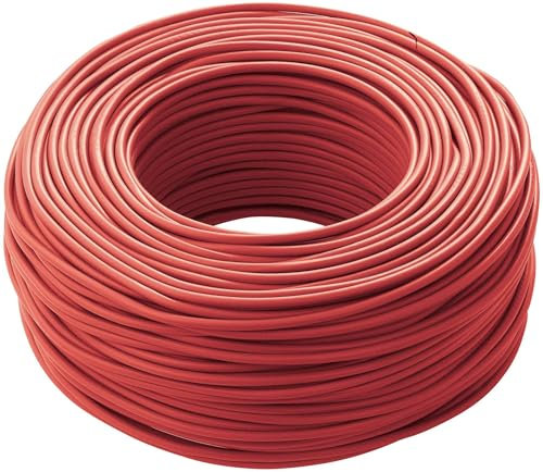 Cavo Icel FS17, Matassa Metri, Filo Elettrico Unipolare Isolante, Impianti Elettrici, Case, Imprese Edili (Rosso, 1,5 mm)