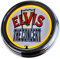 Neon Clock Elvis The Concert WallClock Deko-Clock LeuchtClock USA 50's Style Retro NeonClock Dining Room Kitchen Living Room Office (Yellow)